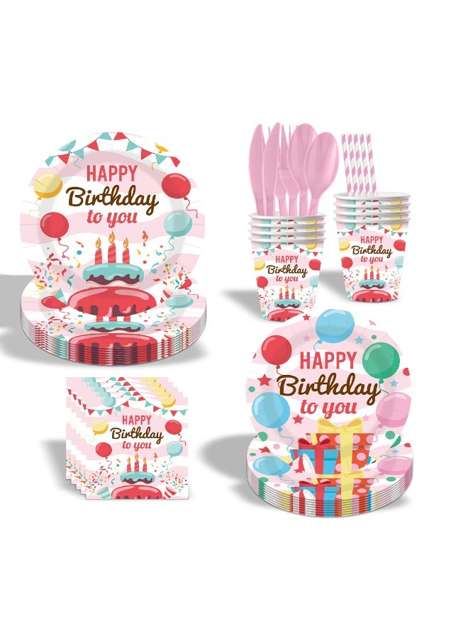 عالم البالونات مجموعة أدوات مائدة لحفلات أعياد الميلاد مكونة من 80 قطعة، مجموعة أدوات مائدة للاستخدام مرة واحدة تتضمن أطباقًا وأكوابًا وقشًا ومناديل وملاعق وشوكًا وسكاكين للأولاد والبنات ولوازم وديكورات الحفلات (لوازم حفلات أعياد الميلاد لعشرة ضيوف) - Image 3